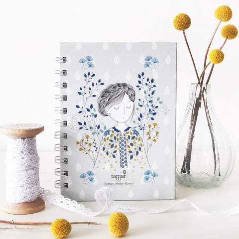 Spiral Mini Notebook - Dreamy Lady