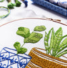 Blue & Green Houseplants - 6" embroidery kit
