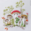 Forest Mushrooms - 4" embroidery kit