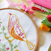 Yellow Bird - 6" embroidery kit