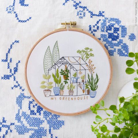 Green Plant Embroidery Kit-handmade Embroidery wall Decoration Kit