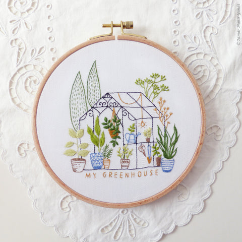 6 Mint Green Plastic Embroidery Hoop
