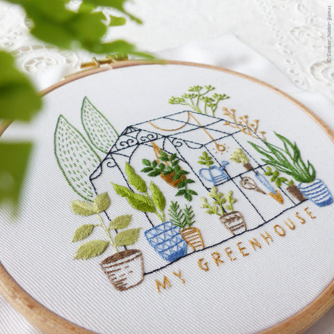 6 Mint Green Plastic Embroidery Hoop