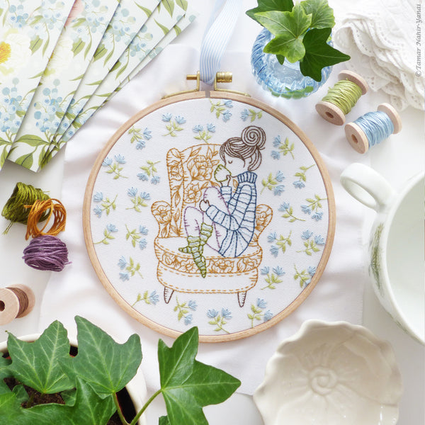 Taking My Time - 6" embroidery kit
