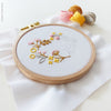 Yellow Pink Heart  - 4" embroidery kit