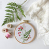 Fern & Flowers - 4" embroidery kit