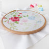 Blue & Pink Roses - 6" embroidery kit