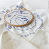 Table Runner Embroidery Kit - Blue Tableware
