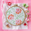 Orange & Pink Roses - 6" embroidery kit
