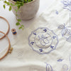 Table Runner Embroidery Kit - Blue Tableware