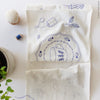 Table Runner Embroidery Kit - Blue Tableware