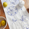 Table Runner Embroidery Kit - Blue Tableware