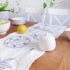 Table Runner Embroidery Kit - Blue Tableware