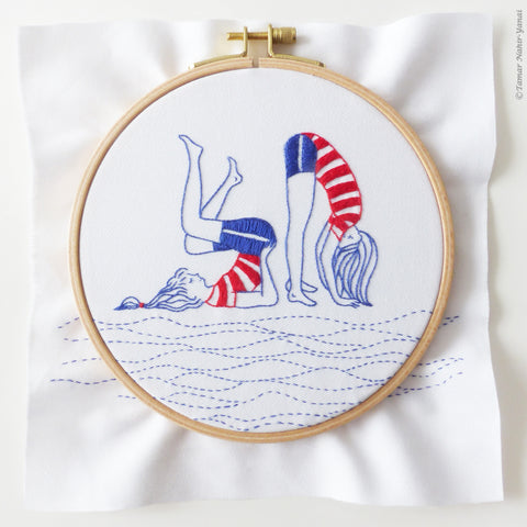 Morning Stretch - 6" embroidery kit