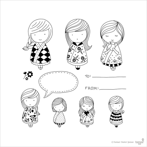 Stamp Sets Babushka Dolls