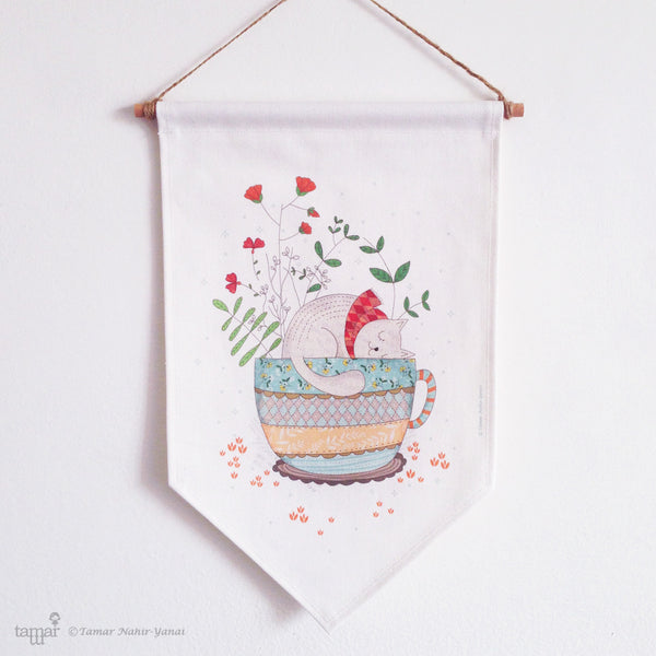 Banner Flag - Sweet Dreams - white