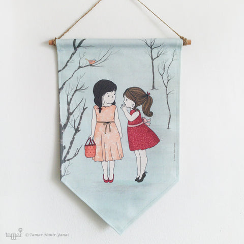 Banner Flag - Two Girls and a Secret