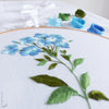 Blue Plumbago - 6" embroidery kit