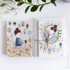 Cats and Houseplants series - Complete set of 4 cards