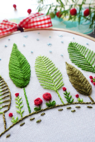 Christmas Forest - 4 embroidery kit – Tamar Nahir-Yanai