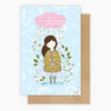 Cloud Raining Hearts Card