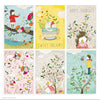 Colorful Winter series - Complete set of 6 cards