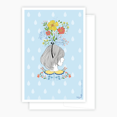 Floral Lady Card