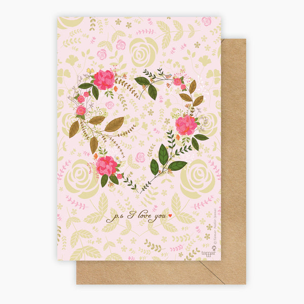 Flower Heart Card