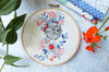 Flower Crown Lady - 6" embroidery kit