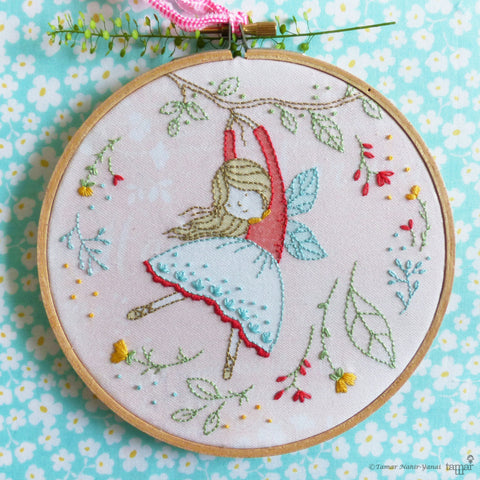 Flying Fairy - 6" embroidery kit