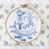 Girl and a Whale - 6" embroidery kit