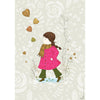 Girl in a Pink Coat print wall art