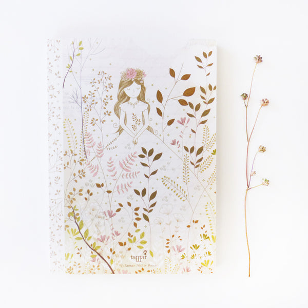 Gold & Gray Princess Notebook