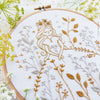 Gold & Gray Princess - 6" embroidery kit