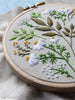 Green Leaves - 4" embroidery kit