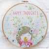 Happy Thoughts - 8" embroidery kit