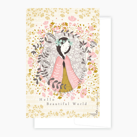 Hello Beautiful World Card
