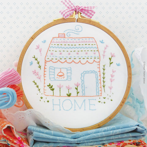 Home Sweet Home embroidery kit