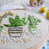 Houseplants - 4" embroidery kit
