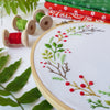 Christmas Wreath - 6" embroidery kit