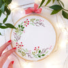 Christmas Wreath - 6" embroidery kit