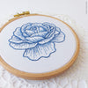 The Blue Rose - 4" embroidery kit