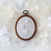 White Roses - 4" embroidery kit