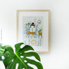 Reading Time print wall art