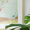 Houses and birds print wall art