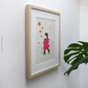 Girl in a Pink Coat print wall art