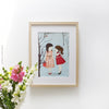 Two Girls and a Secret print wall art
