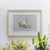 Cats in the garden print wall art