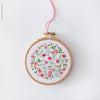 Christmas Flowers - 4" embroidery kit