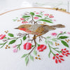 Christmas Robin Bird - 6" embroidery kit